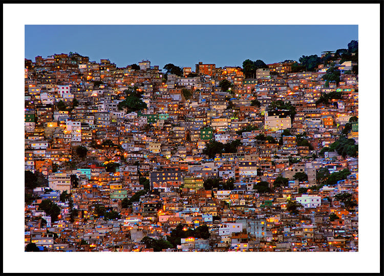 Zapadnięcie nocy w Favela da Rocinha
