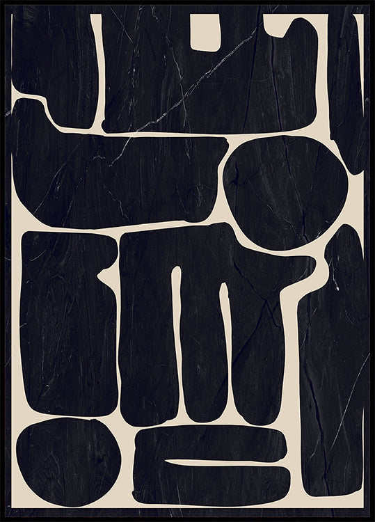 Nowoczesny abstrakcyjny plakat o minimalnych kształtach 162