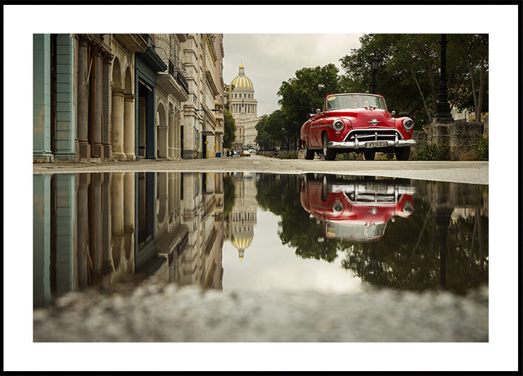 Plakat Ulice Hawany na Kubie