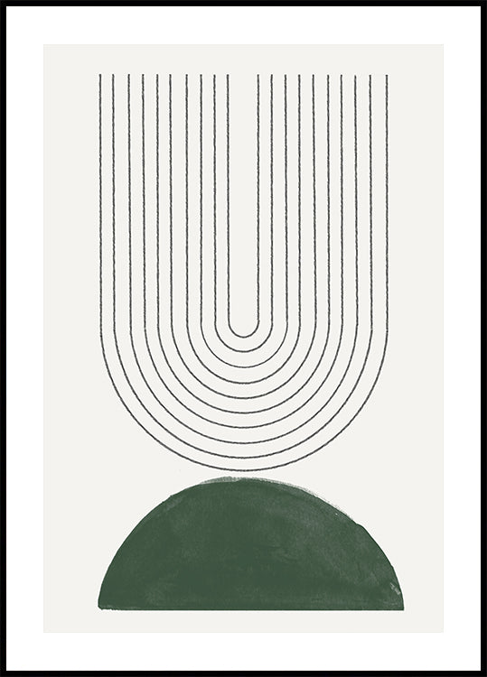 Zielony Mid Century Modern nr 5