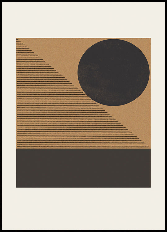 Plakat geometrycznego zaćmienia