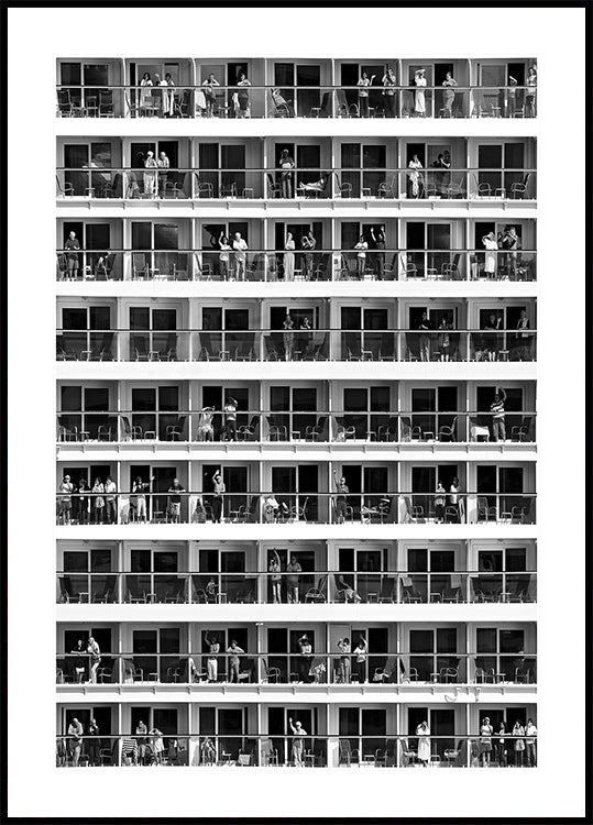 Plakat dotyczący turystyki masowej