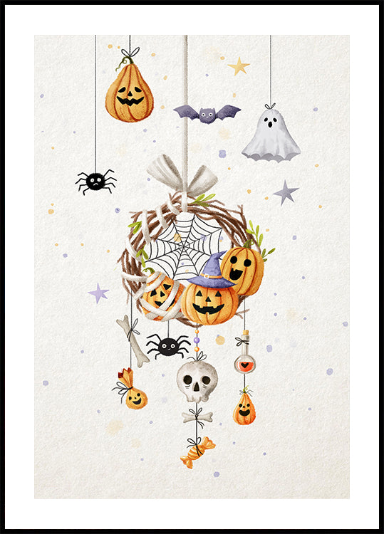Plakat Halloweenowy łapacz snów (1).