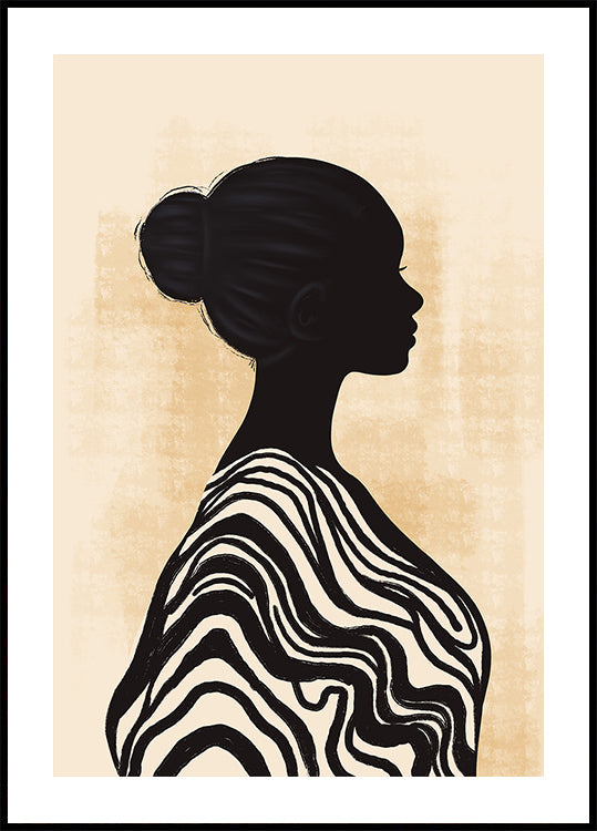 Elegancki plakat sylwetki