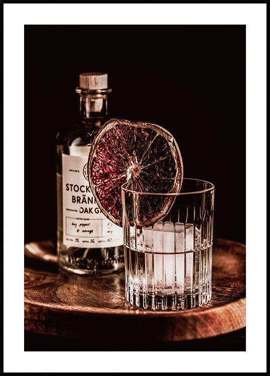 Plakat Popijający Gin