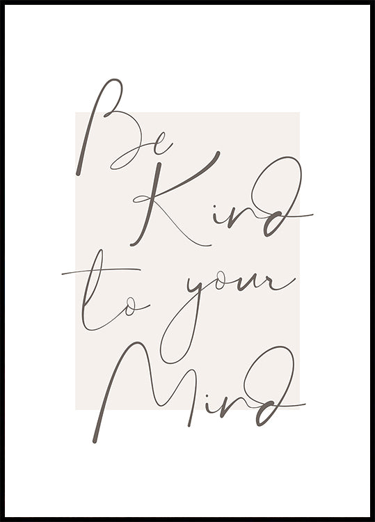Plakat Bekindtoyourmind 4
