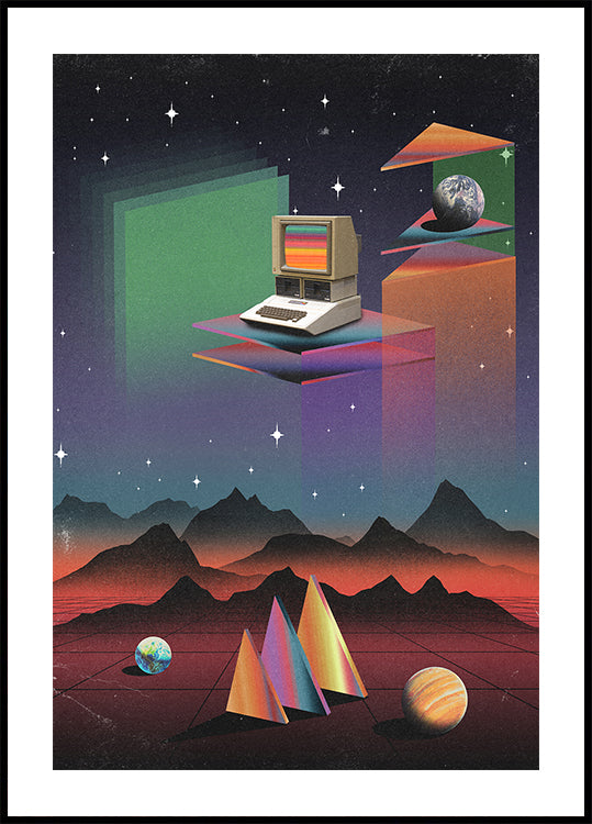 Komputer CRT z lat 80-tych