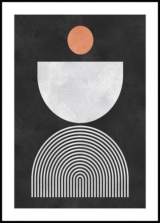 Linie i okręgi 10 Plakat