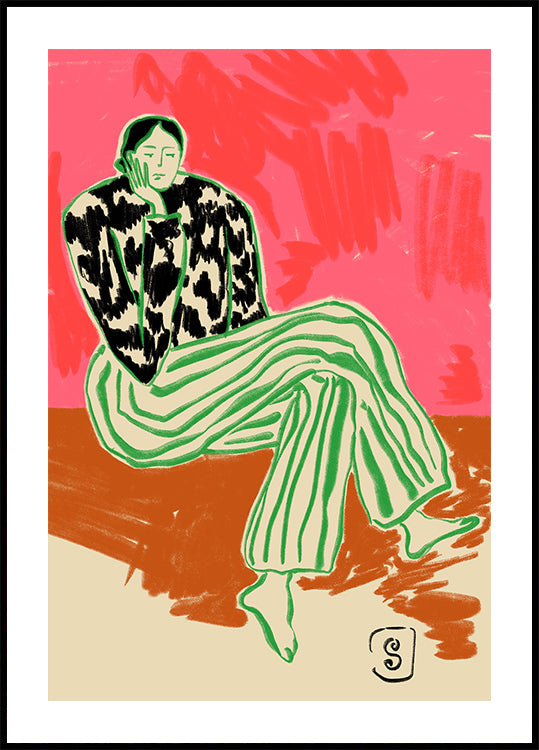 Portret spokojnej kobiety
