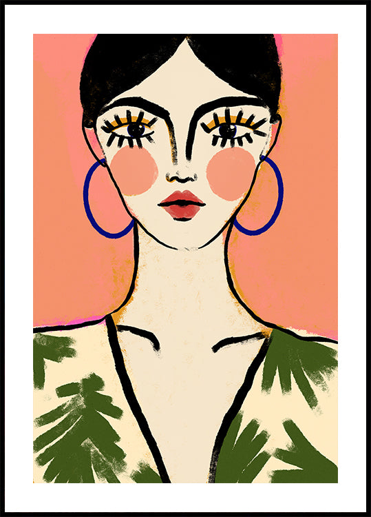 Odważny plakat elegancji