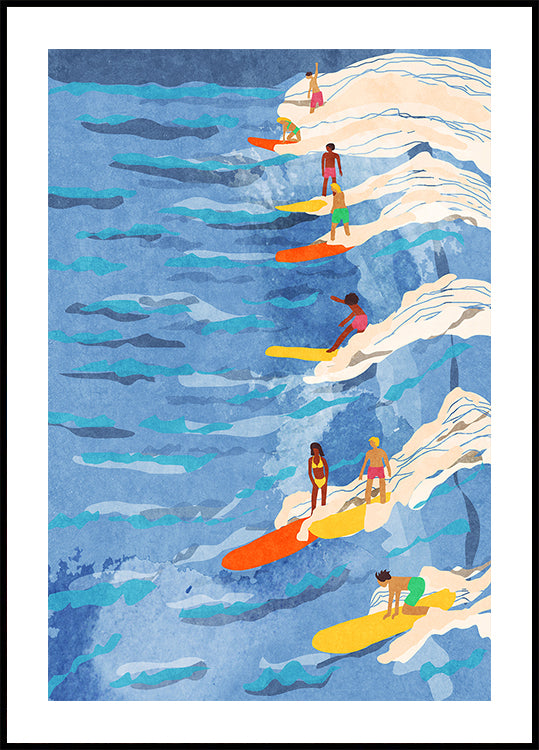 schłodzony plakat surfingowy