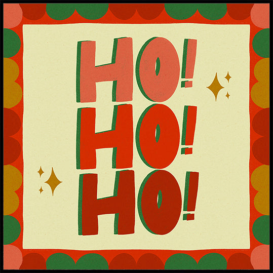 Świąteczna ilustracja Ho Ho Ho (NOWOŚĆ)