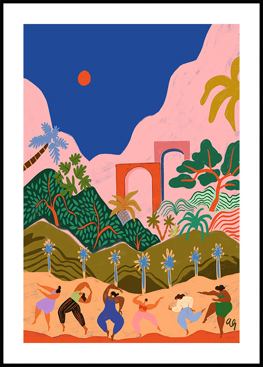 Plakat „Taniec w raju”.