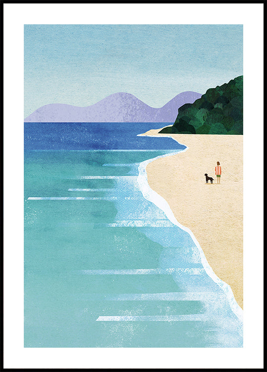 Plakat Dziewczyna z plaży III
