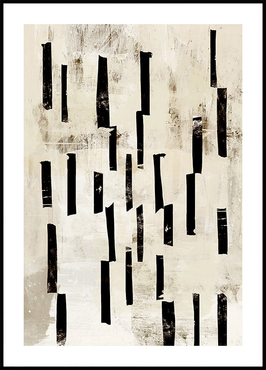 Plakat z minimalnymi liniami