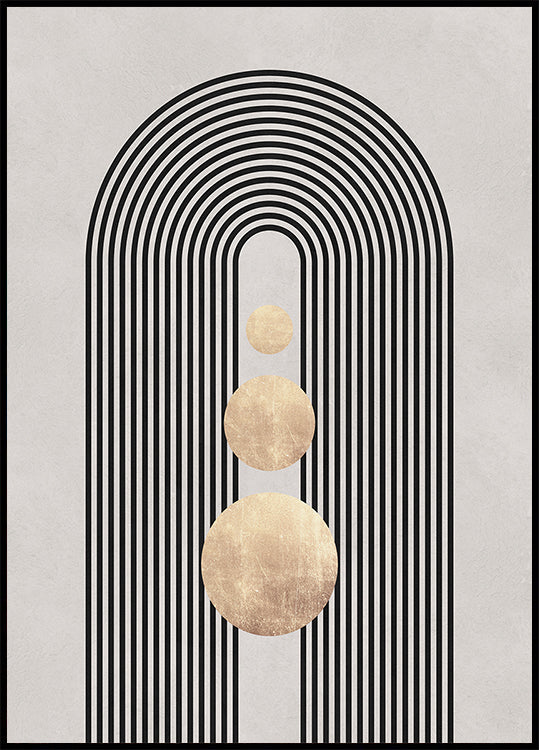 Linie i okręgi 19 Plakat