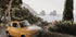Little Orange Car in Capri Plakat - Posterbox.dk