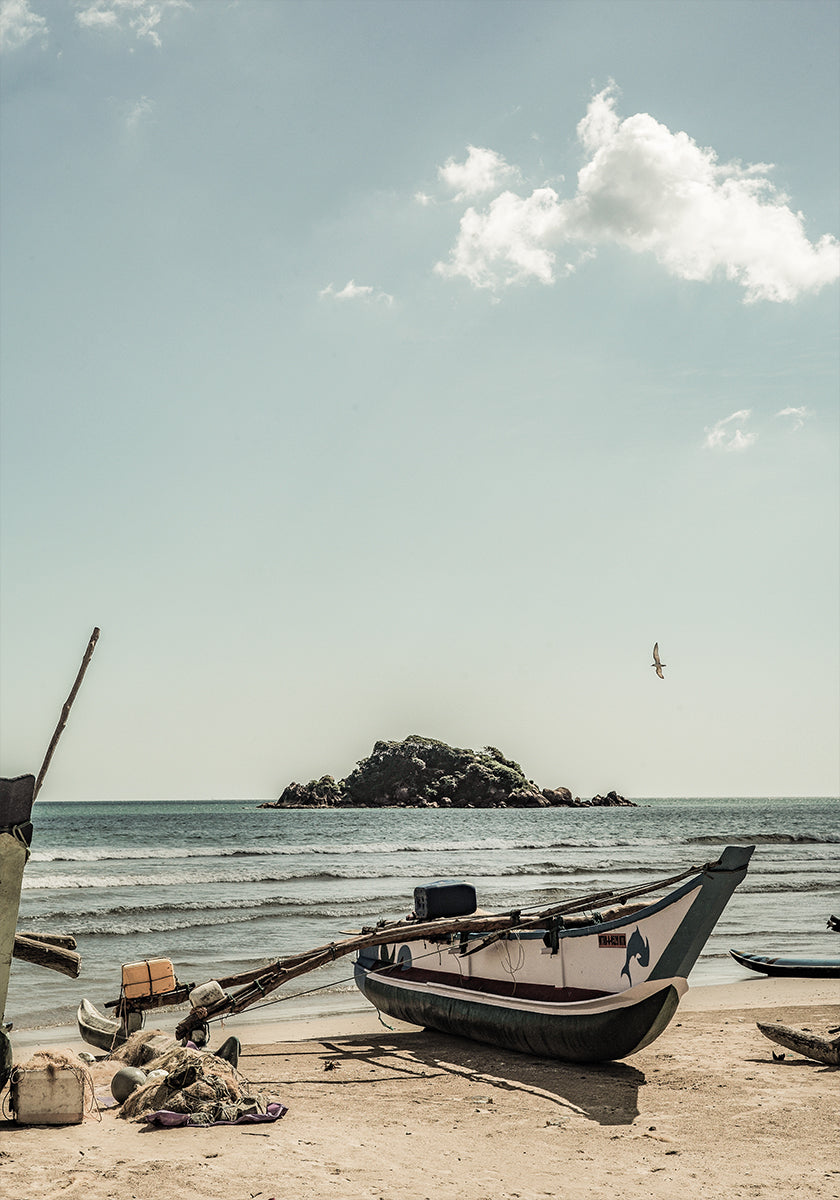 Plakat nadmorskiego spokoju