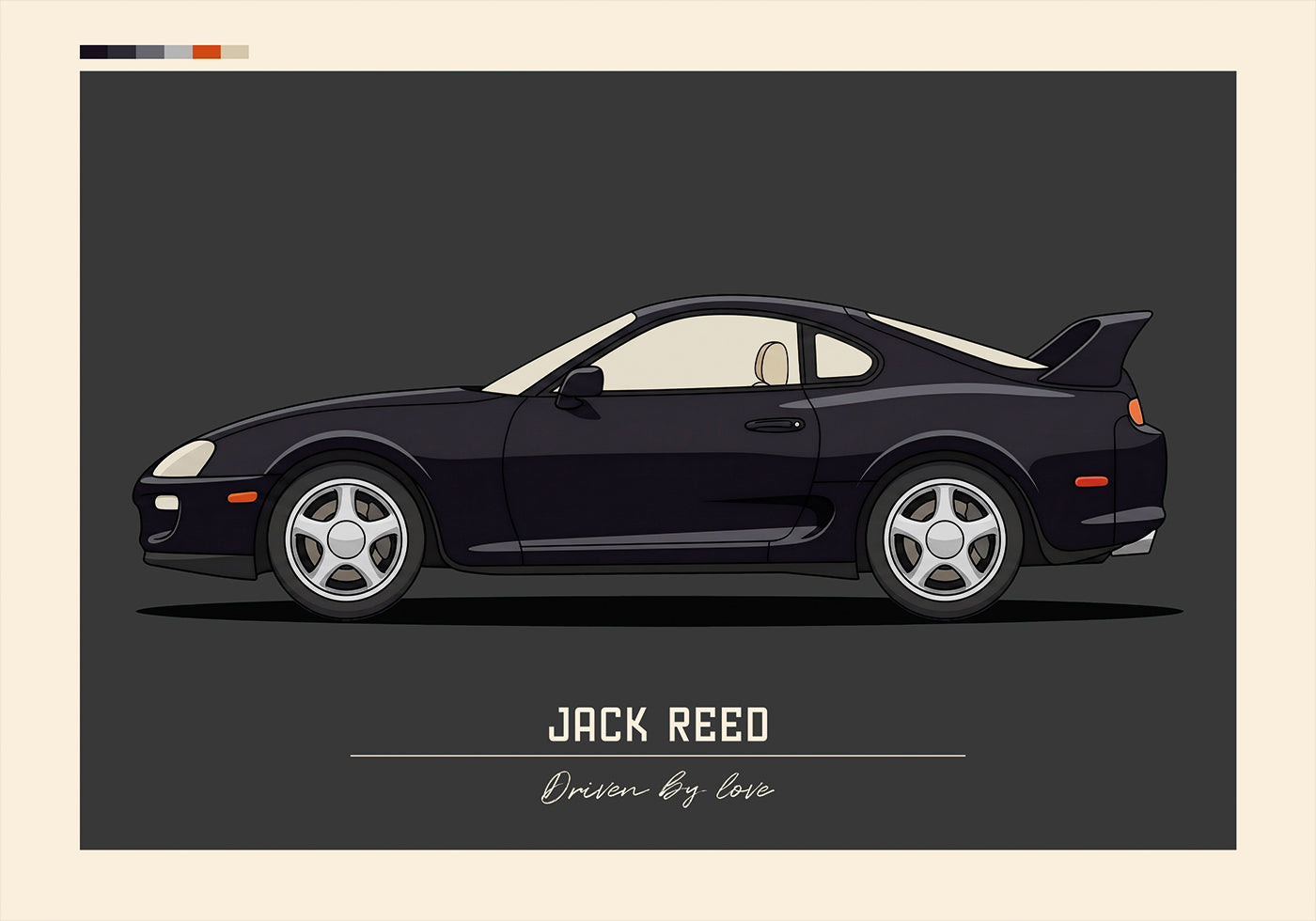 Sport Car Personal 2 Plakat - Posterbox