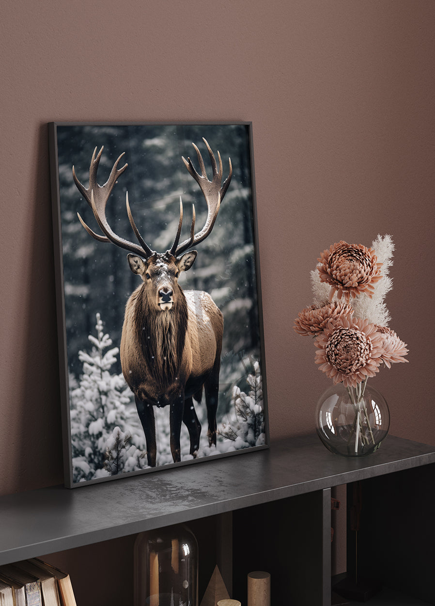 Stag In Forest Plakat - Posterbox.dk