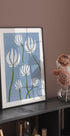 White Flowers Plakat - Posterbox.dk