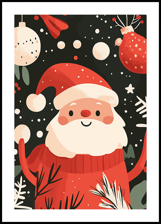 Happy Santa Plakat - Posterbox