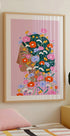 Colourful Flower Lady Plakat - Posterbox