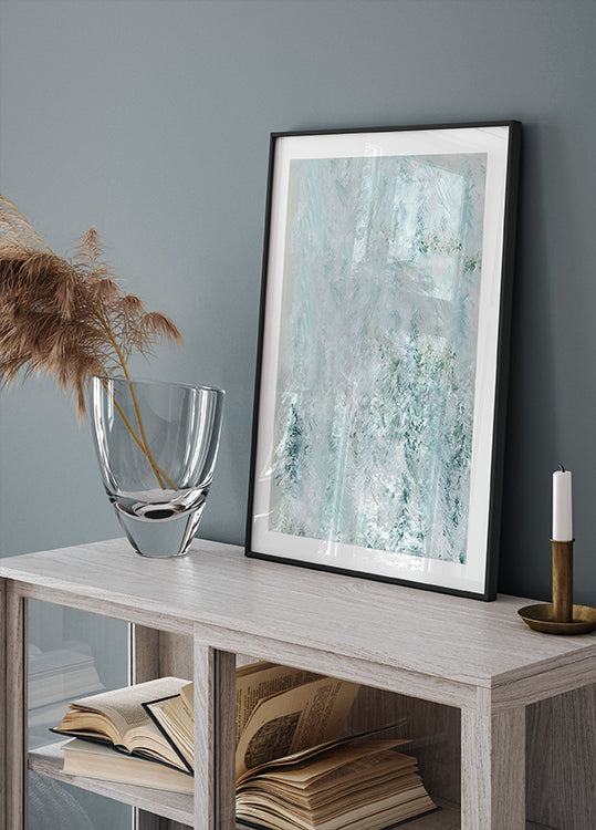 Winter White Forest Scene 1 Plakat - Posterbox