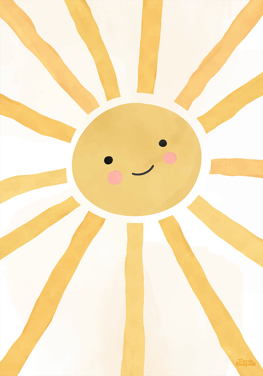 Happy Cheerful Sunshine Plakat - Posterbox