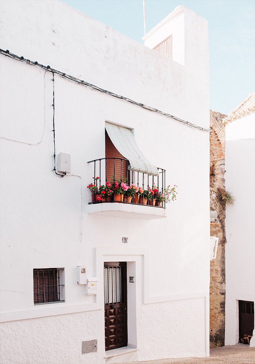 White Andalusia House Plakat - Posterbox
