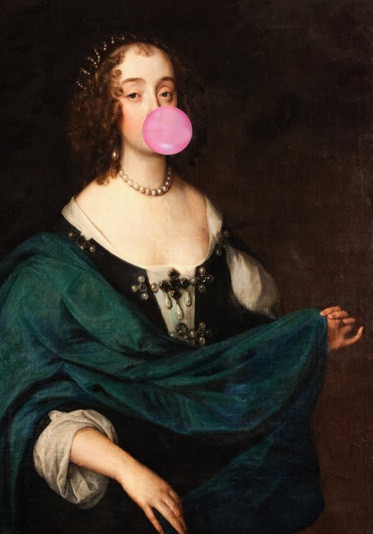 Klasyczny portret gumy balonowej