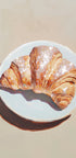 Sparkling Croissant on a Plate - Posterbox