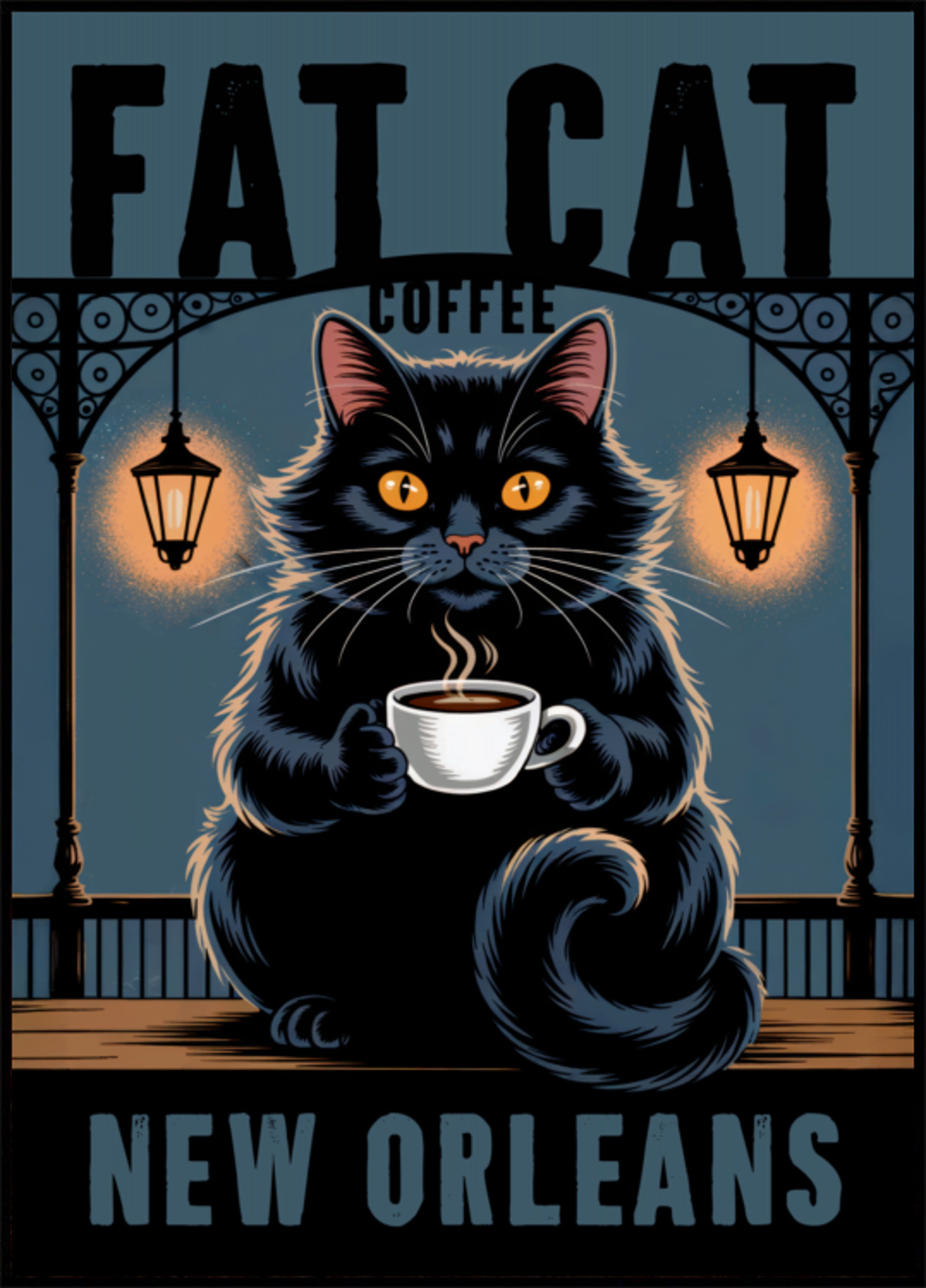 Kawa Fat Cat Nowy Orlean