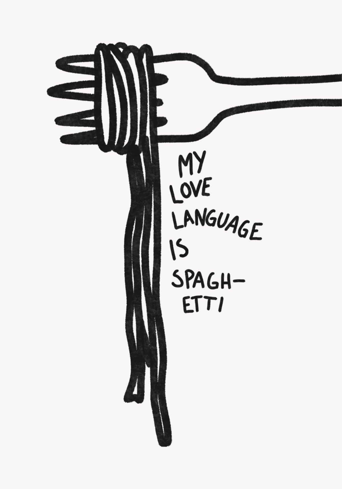 Język miłości spaghetti