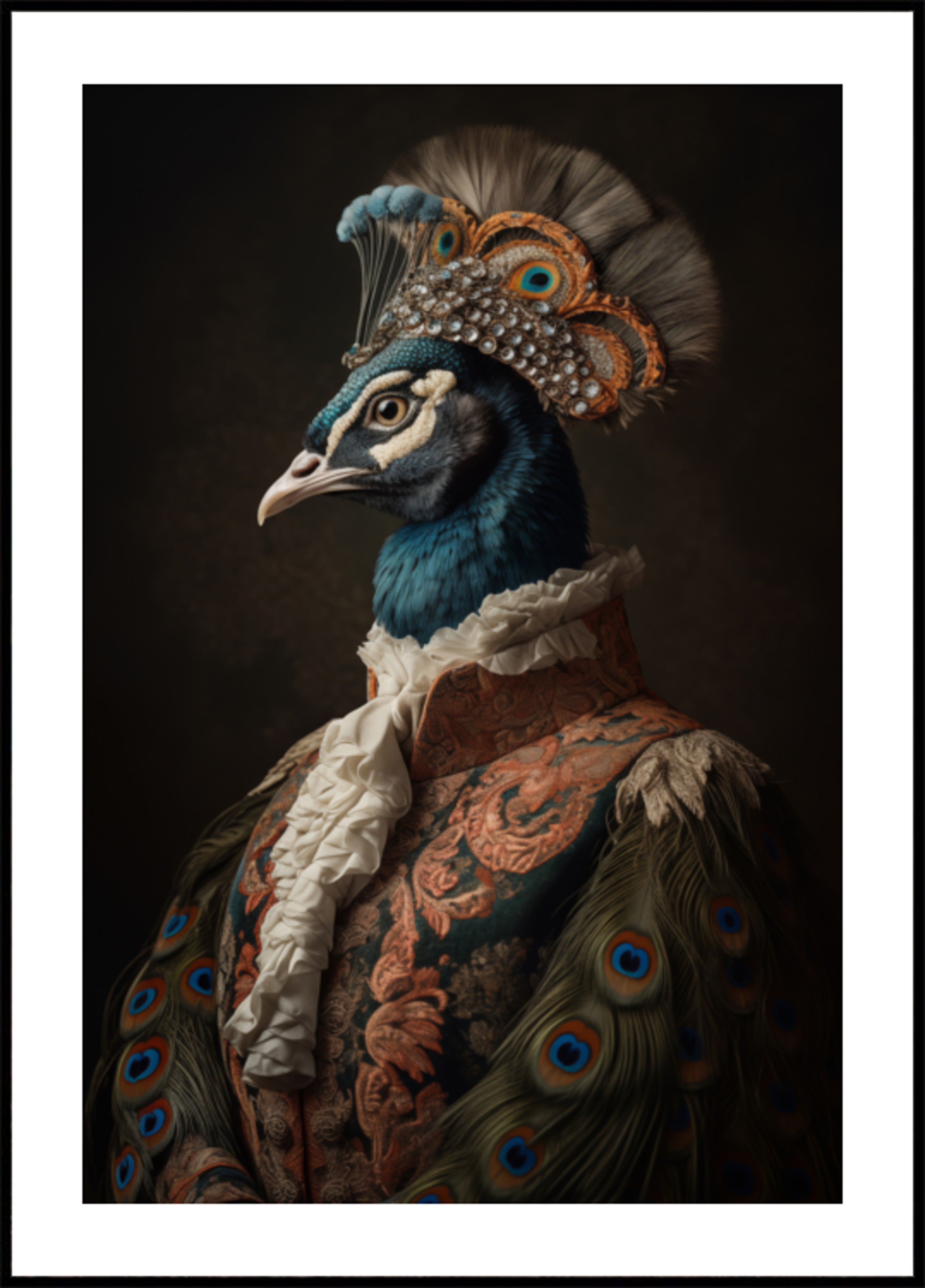 Portret królewskiego pawia