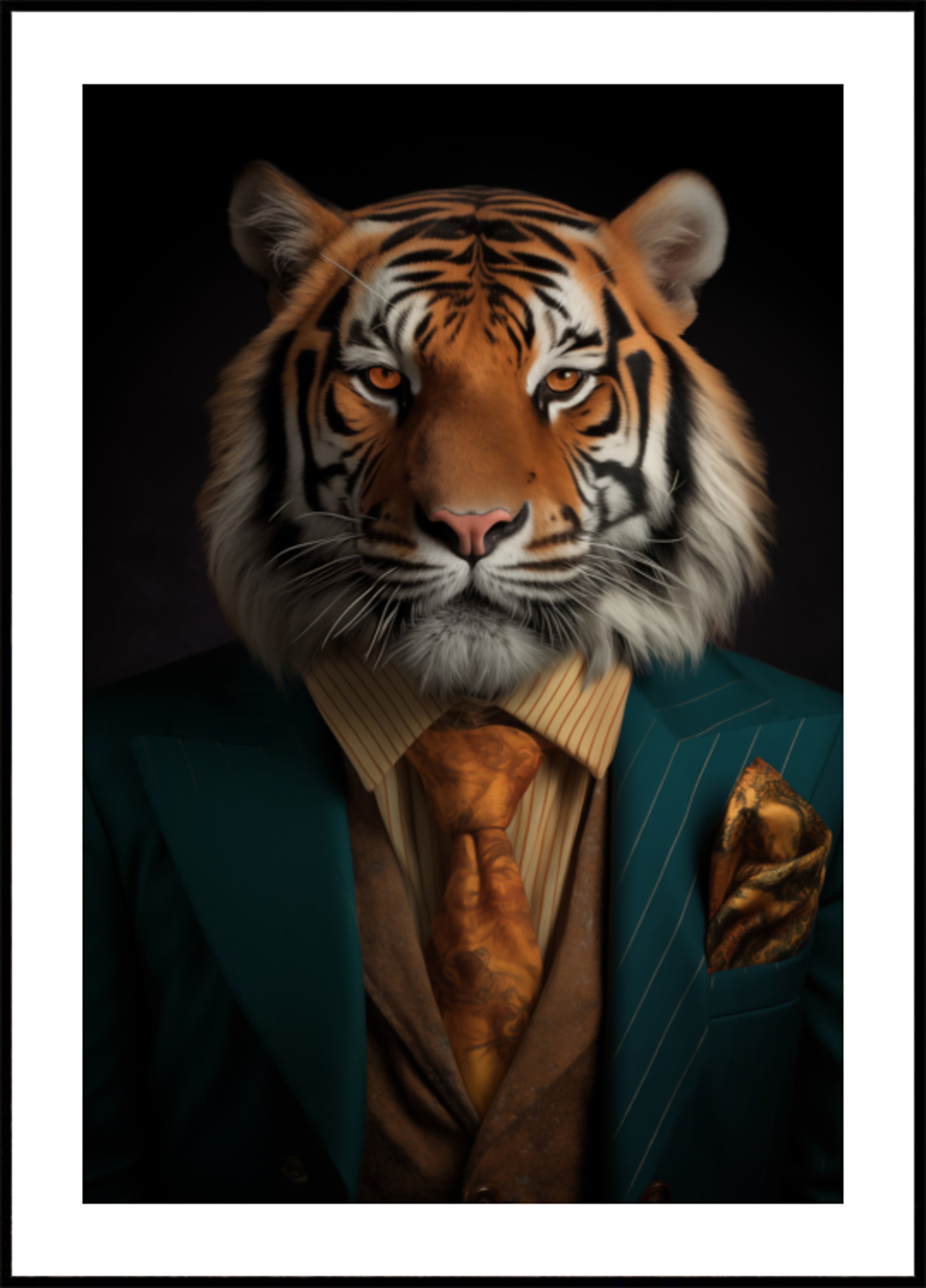 Elegancki portret tygrysa
