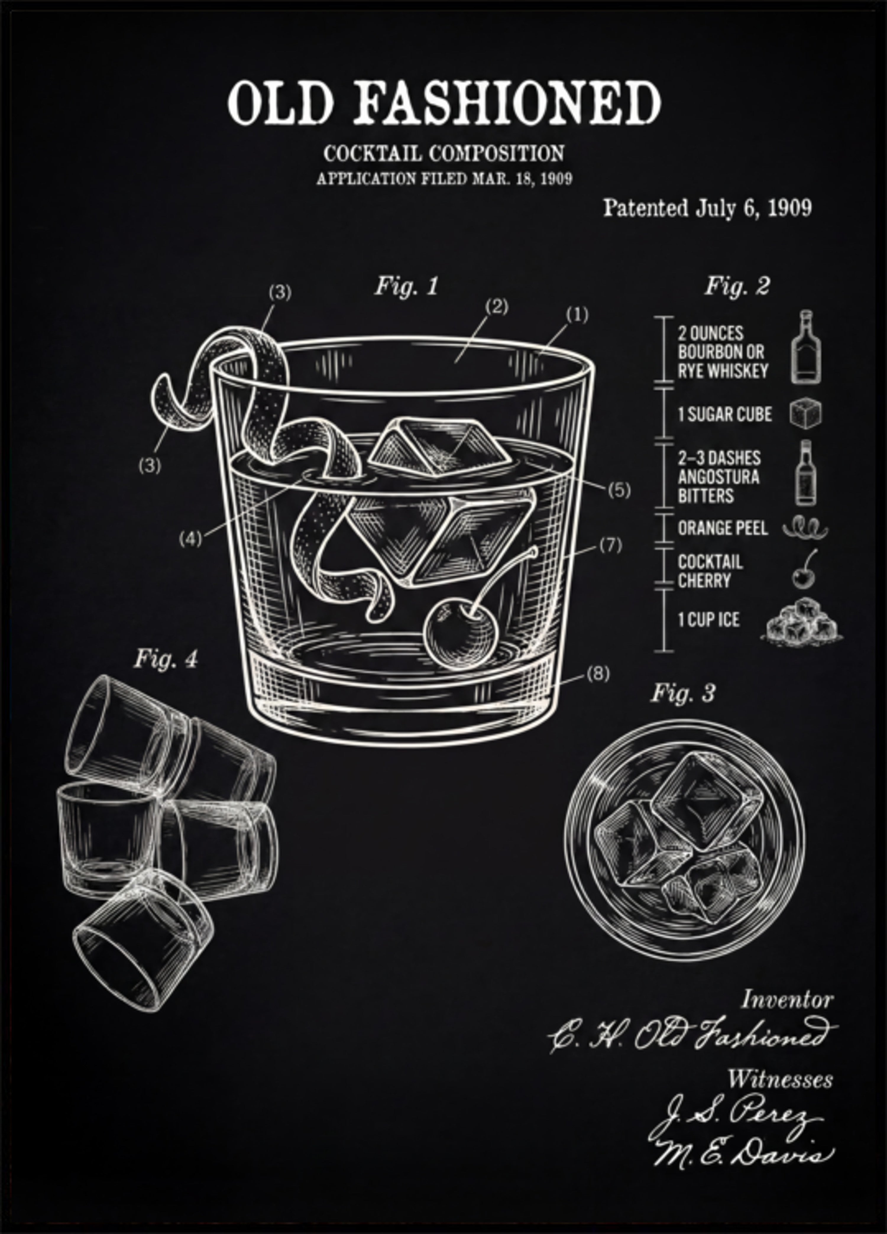 Patent na staromodny koktajl