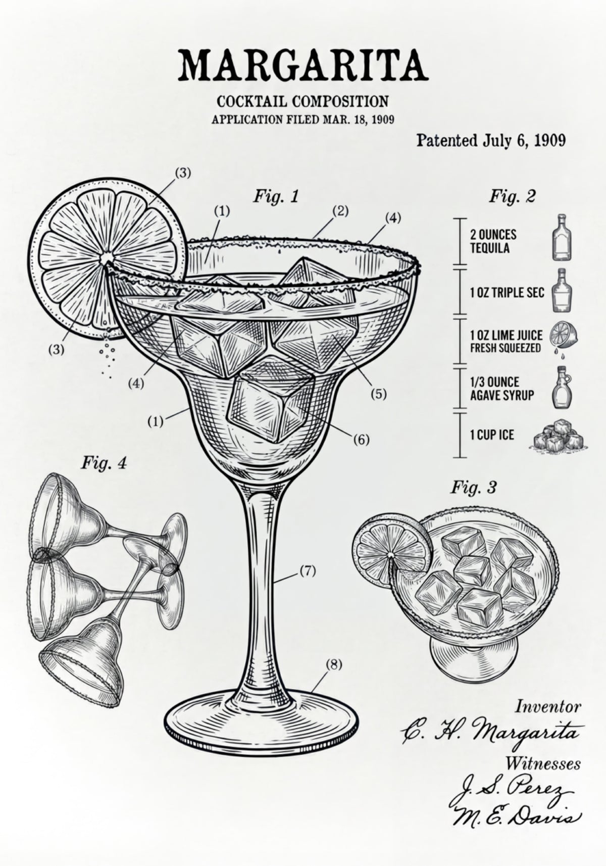 Patent na koktajl Margarita