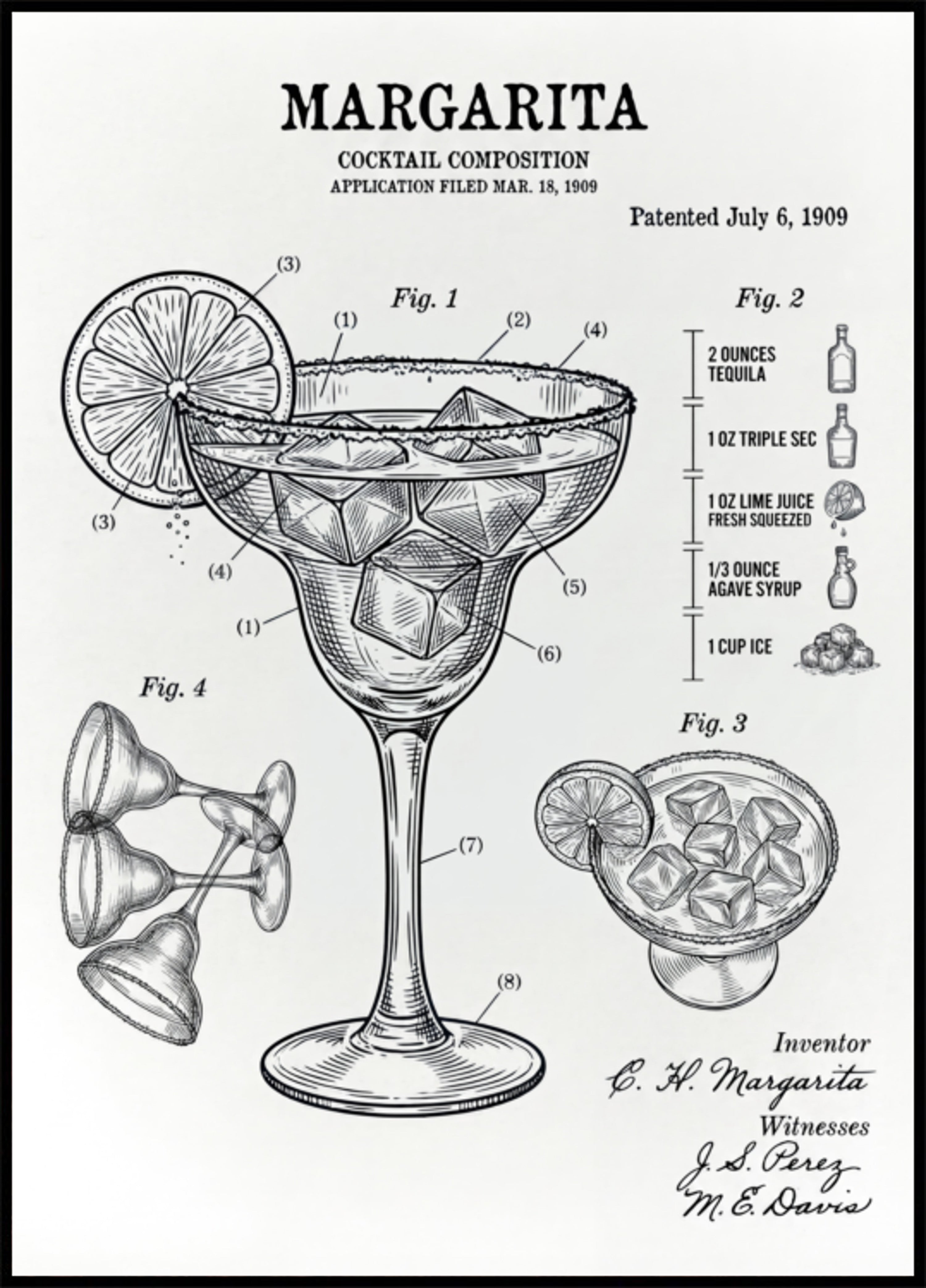 Patent na koktajl Margarita