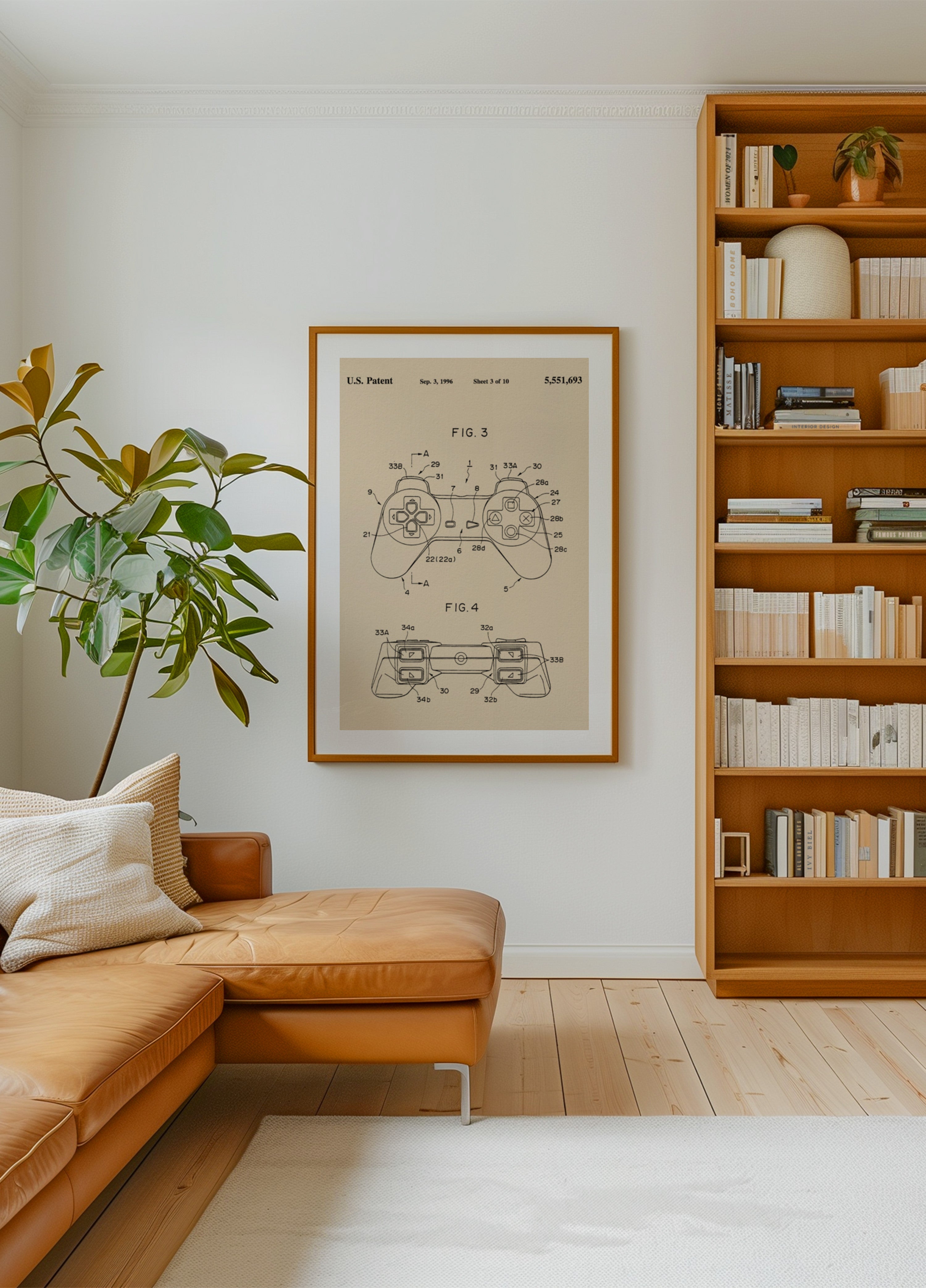 Klasyczny patent na kontroler gier