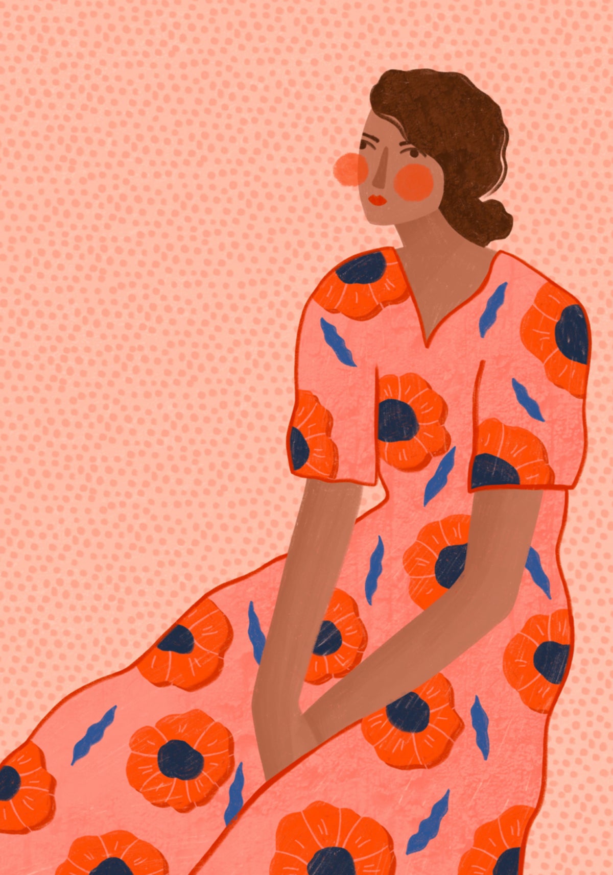 Stylowy portret maku