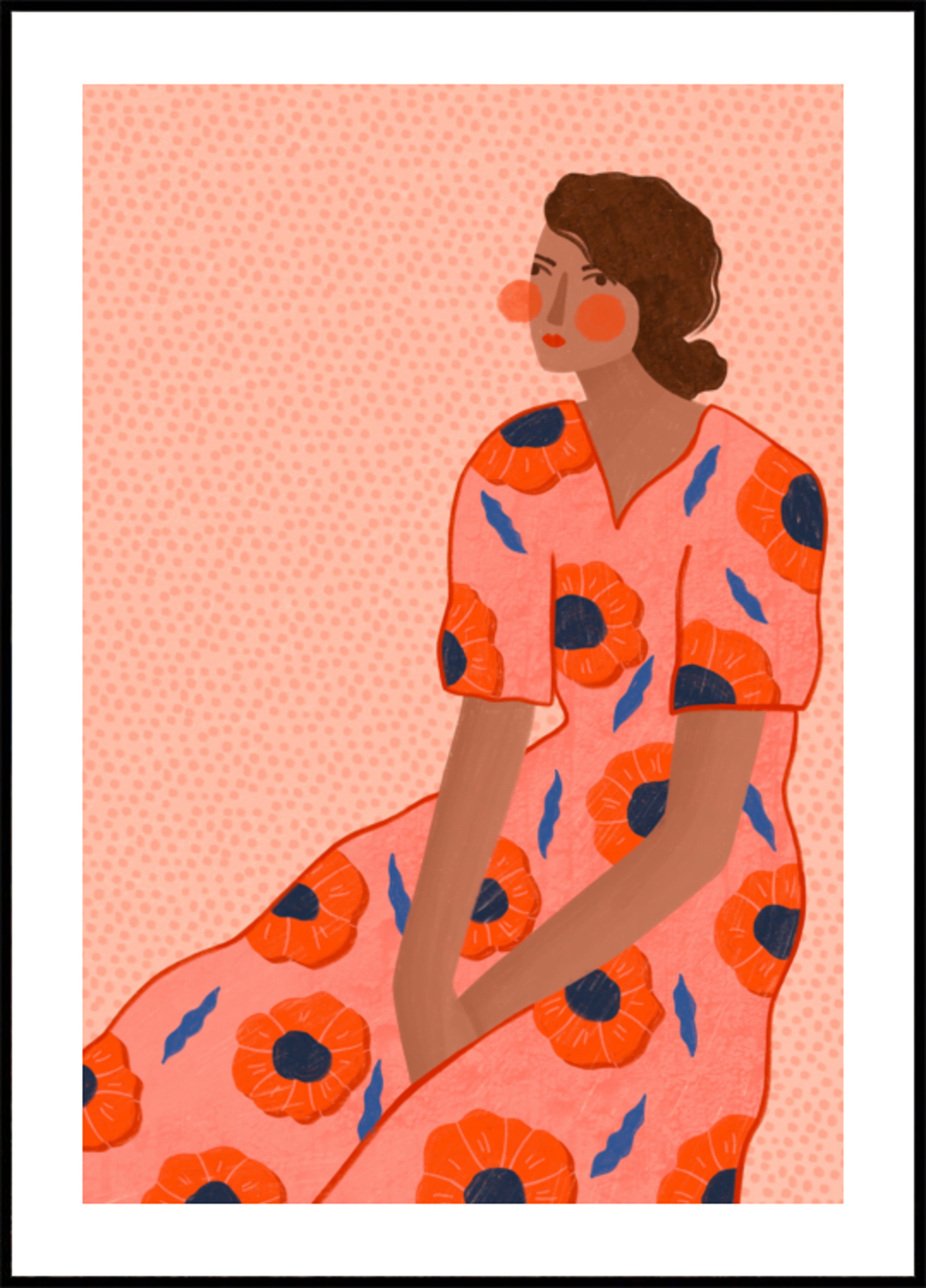 Stylowy portret maku