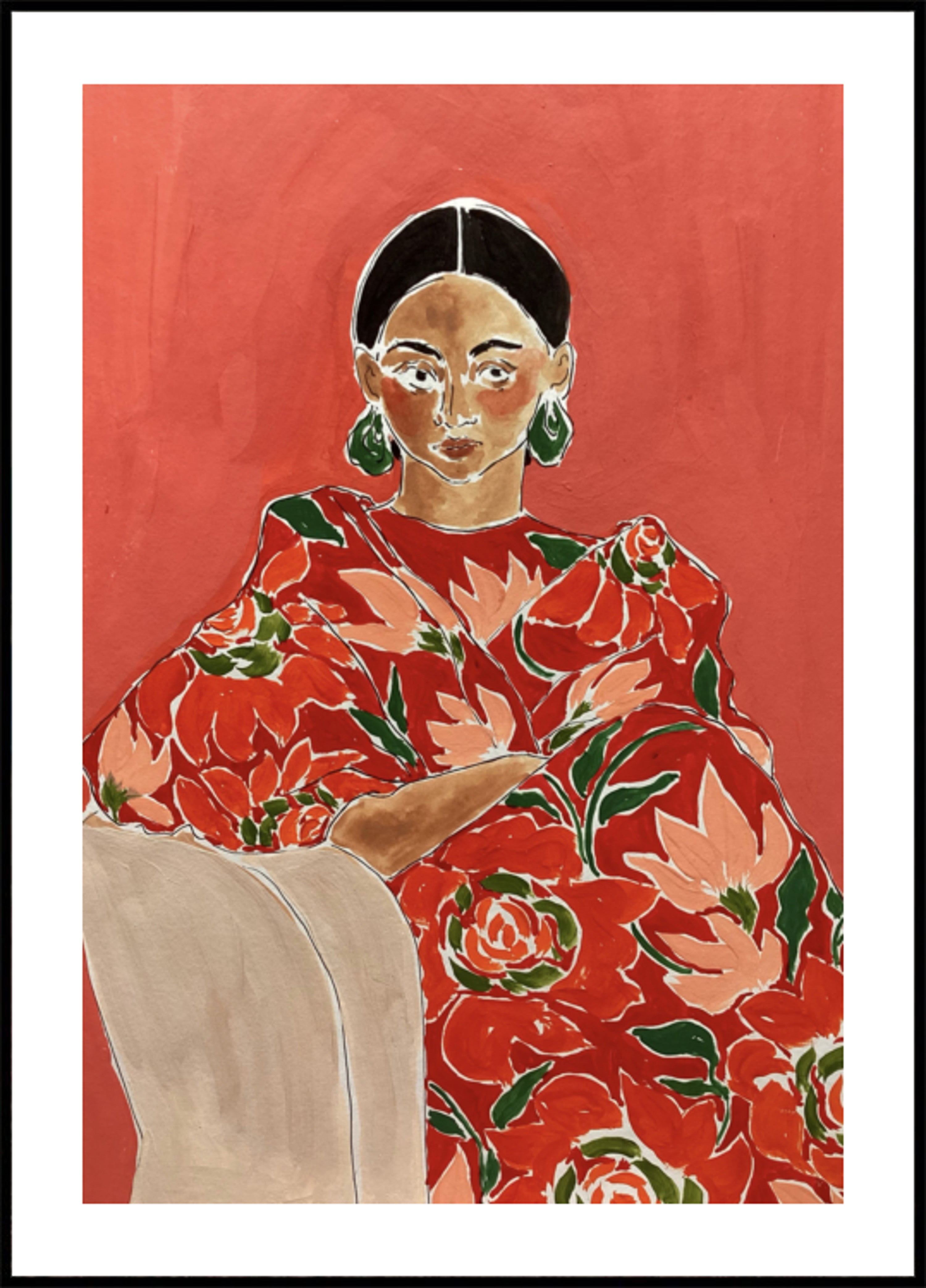 Żywy portret mody