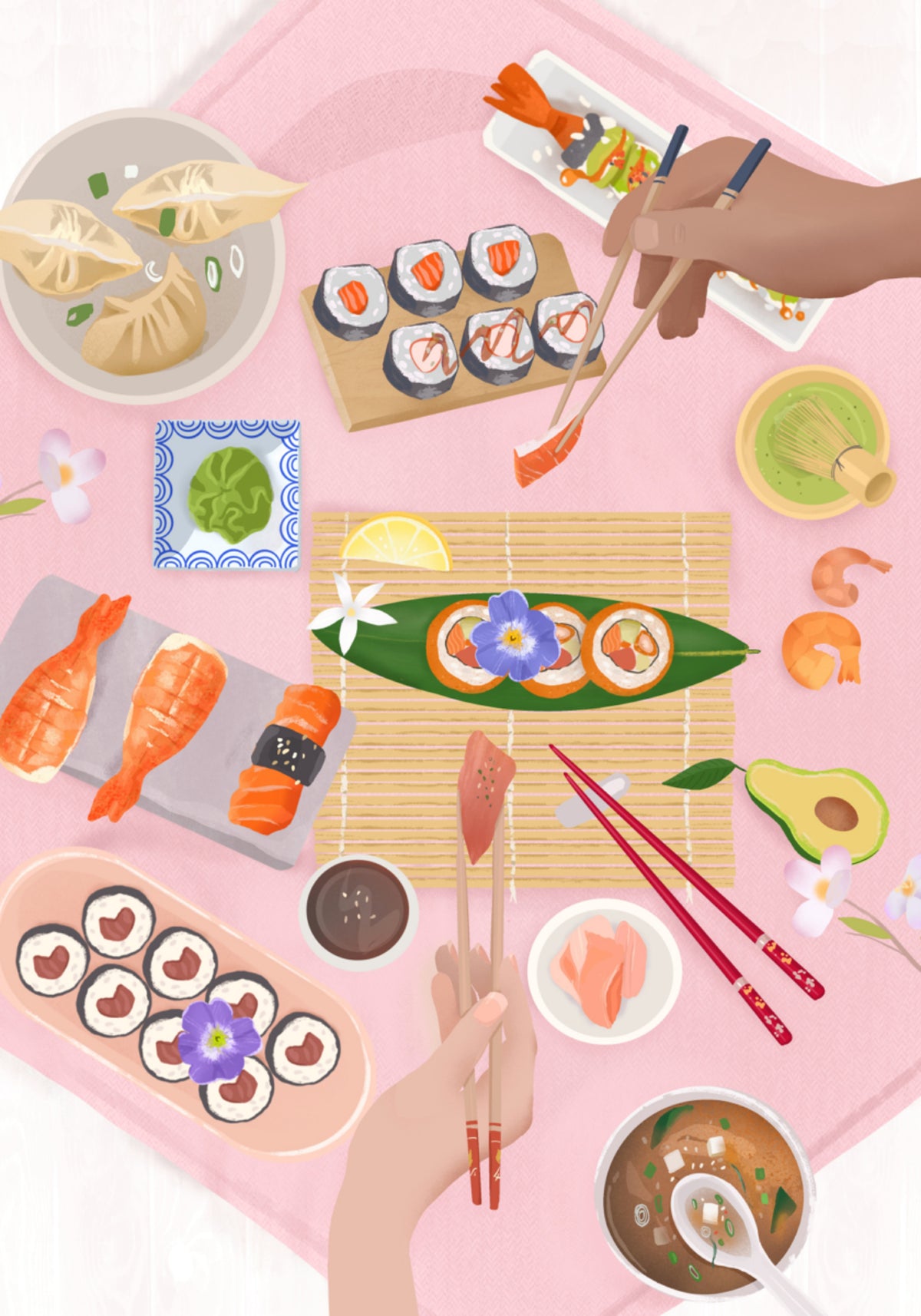Brunch sushi