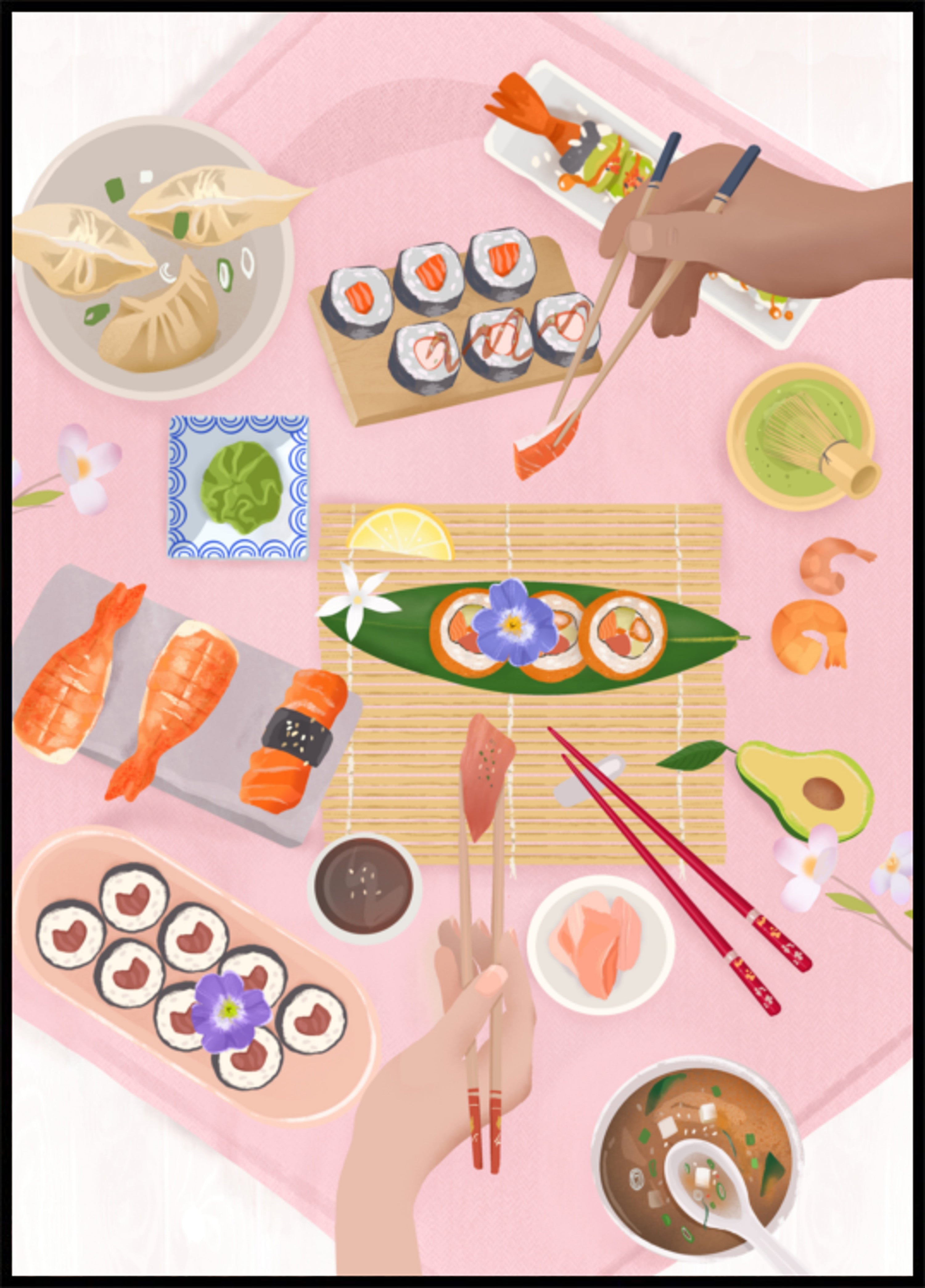 Brunch sushi