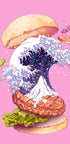 Dynamic Wave Burger - Posterbox