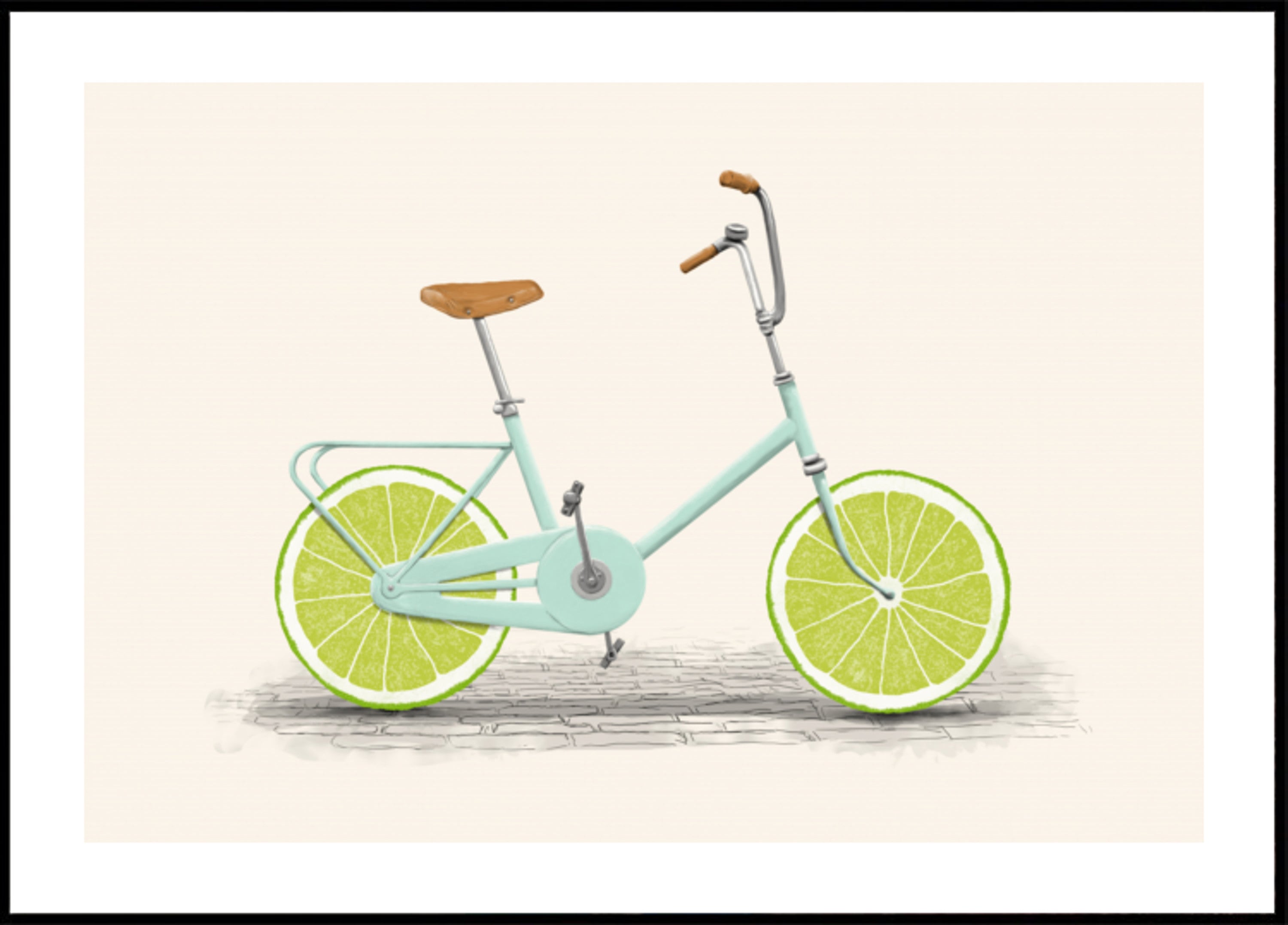 Limonkowe koło rowerowe