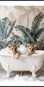 Lion Cubs Bubble Bath