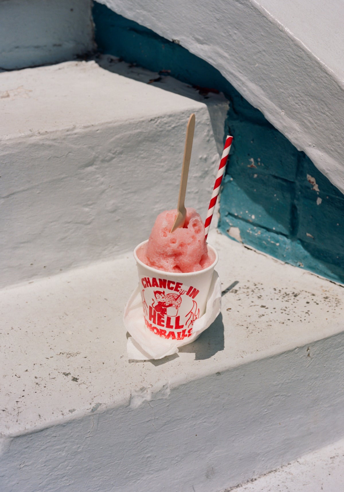 Orzeźwiająca różowa slushie