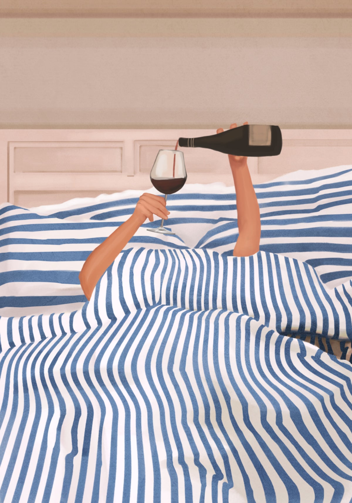 Wino W łóżku